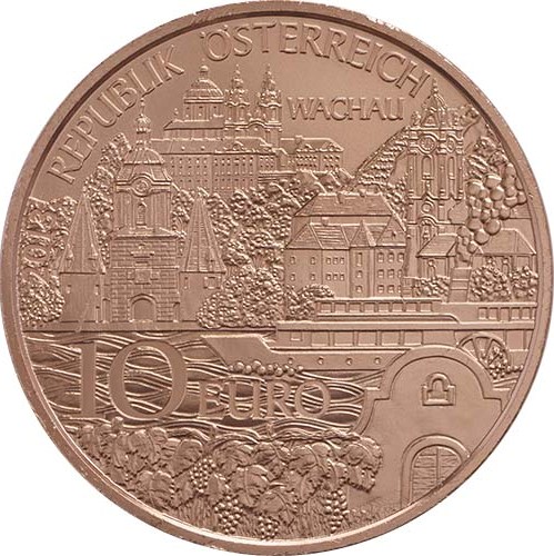 10 euro 2013 Rakúsko UNC Wachau