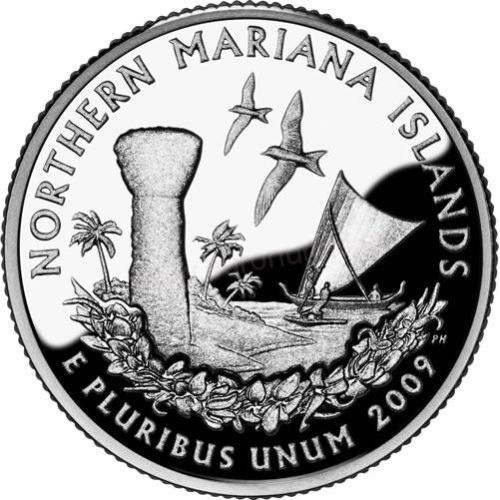 Quarter Dollar 2009 P USA UNC Northern Mariana Islands