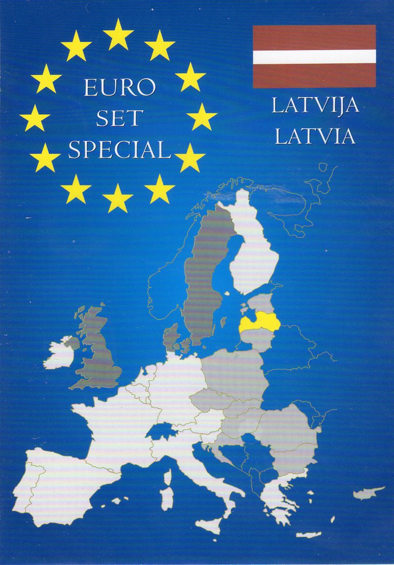 Mincová karta na euro set Lotyšsko (EUROSETLA)