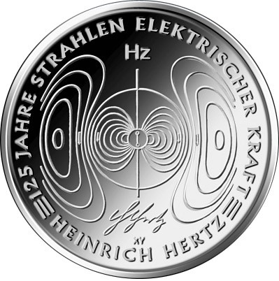 10 euro 2013 Nemecko UNC elektromagnetické vlny