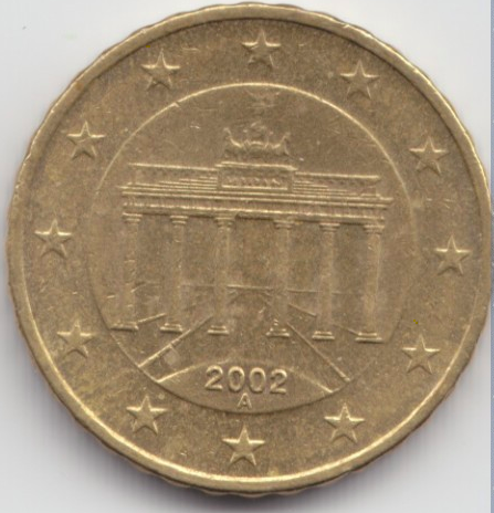 10 cent 2002 Nemecko ob.UNC A