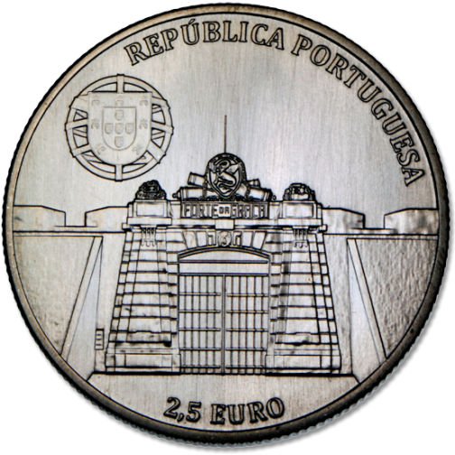 2,50 euro 2013 Portugalsko UNC Opevnenie Elvas
