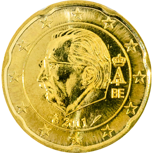 20 cent 2011 Belgicko ob.UNC