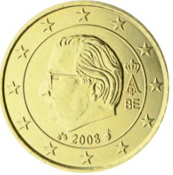 50 cent 2012 Belgicko ob.UNC
