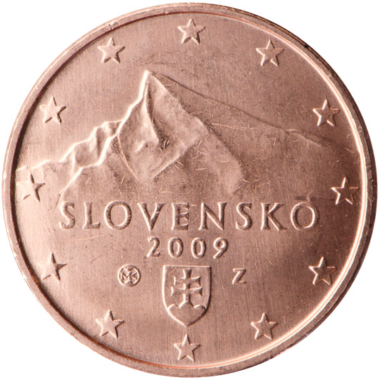 1 cent 2009 Slovensko ob.UNC