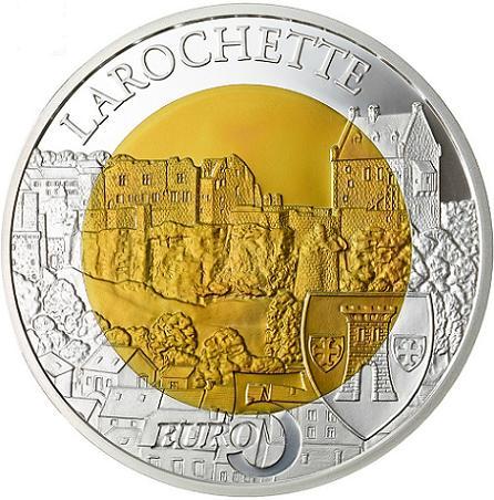 5 euro 2014 Luxembursko PROOF "Château de Larochette"