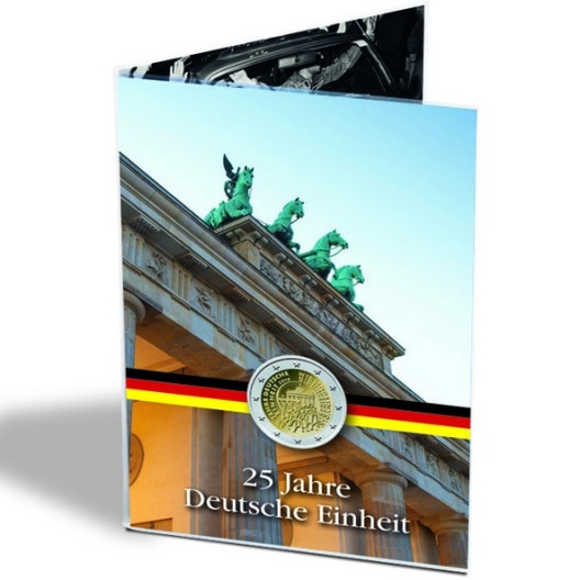 Mincová karta pre 2 euro mince Nemecko "25 rokov zjednotenia" (2EUROSETDTE) IN