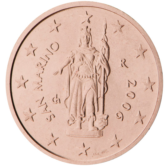 2 cent 2010 San Marino ob.UNC
