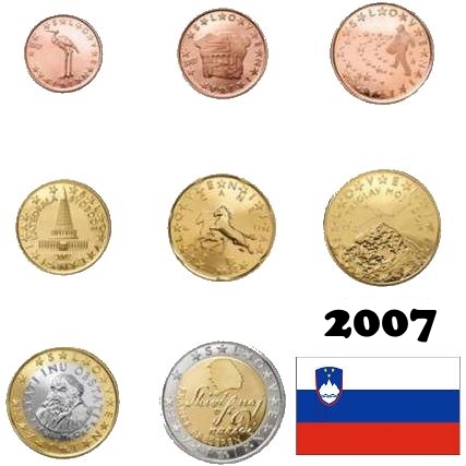SET 2007 Slovinsko UNC