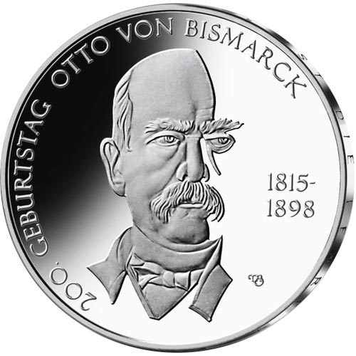 10 euro 2015 Nemecko UNC Otto Von Bismarck