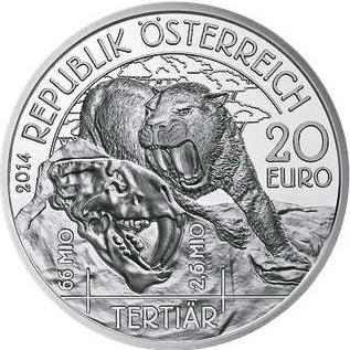 20 euro 2014 Rakúsko PROOF Tertiär