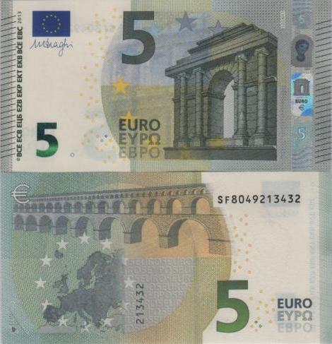 5 euro 2013 EU Mario Draghi SF/S006H1
