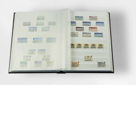 Album BASIC A4 na známky, 16 bielych listov, modrý (L4/16BL)