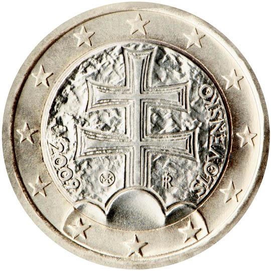 1 euro 2009 Slovensko ob.UNC