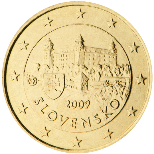 50 cent 2009 Slovensko ob.UNC