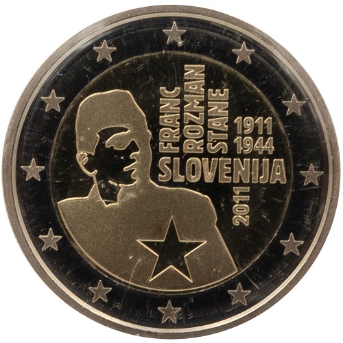 2 euro 2011 Slovinsko cc.PROOF Franc Rozman-Stane