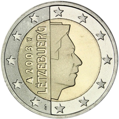 2 euro 2012 Luxembursko ob.UNC