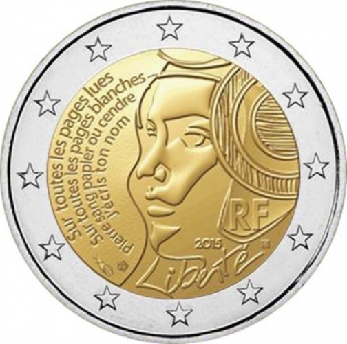 2 euro 2015  Francúzsko cc.UNC Sviatok federácie