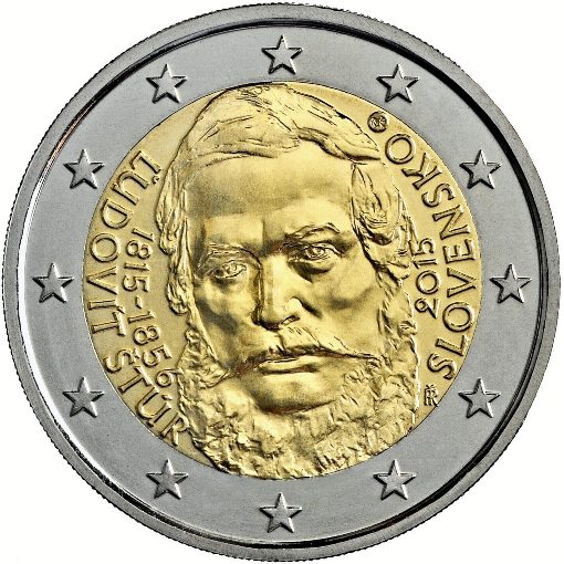 2 euro 2015 Slovensko cc.UNC Ľudovít Štúr