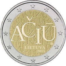 2 euro 2015 Litva cc.UNC Litovský jazyk