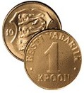 1 Kroni 2000 Estónsko ob.UNC