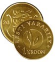 1 Kroni 2008 Estónsko cc.UNC