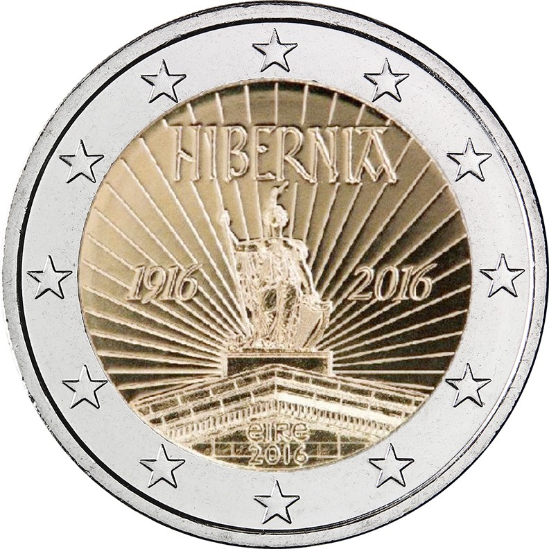 2 euro 2016 Írsko cc.UNC 100. výročie nezávislosti