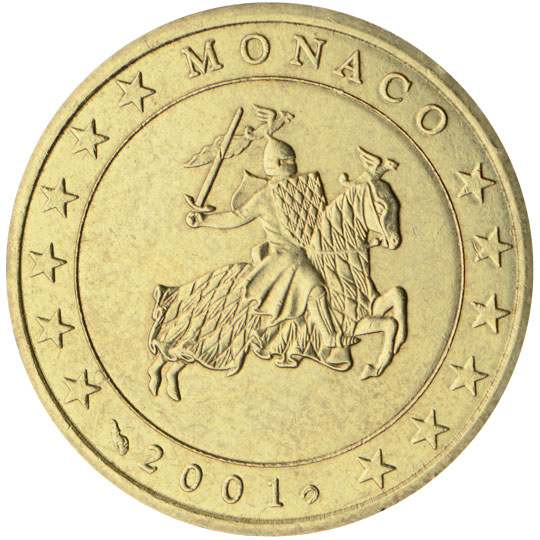 50 cent 2002 Monako ob.UNC
