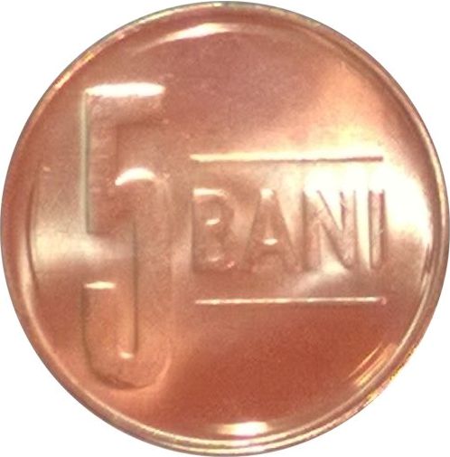 5 Bani 2015 Rumunsko ob.UNC