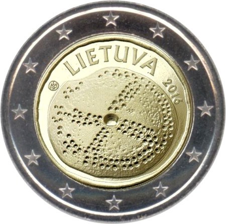 2 euro 2016 Litva cc.UNC Baltská kultúra