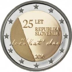 2 euro 2016 Slovinsko cc.UNC Nezávislosť Slovinska