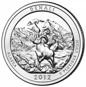 Quarter Dollar 2012 P USA UNC Denali