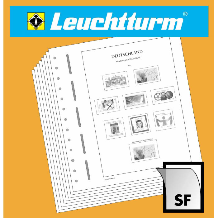 Alb. listy LEUCHTTURM SF ilustr., Česká Republika1993-2009 (32CZ/1SF)