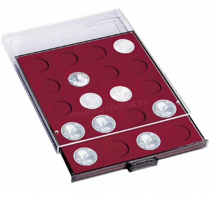 Mincový box MB na 30 kruhových otvorov pre &Oslash; 33 mm, dymový (MB30R/33)