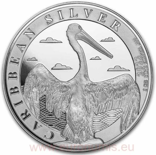 Dollar 2022 Barbados BU 1 Oz Ag Caribbean Pelican (X:3:2)
